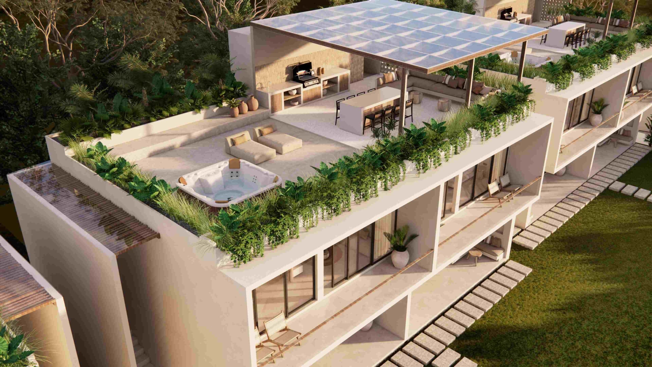 aerial view of kenya resort & residence loft apartment