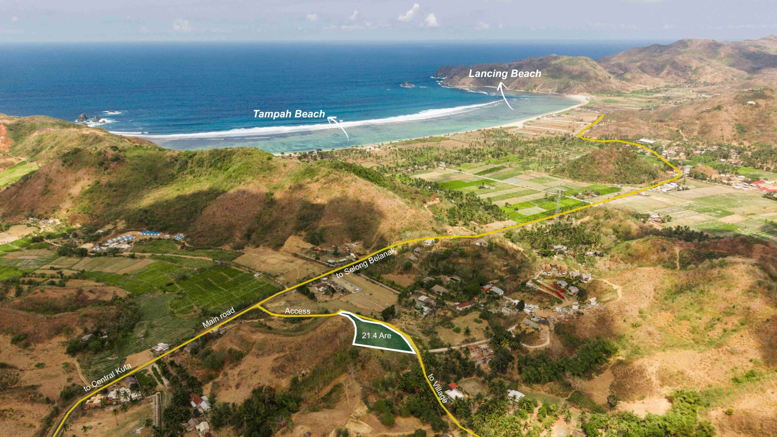 Mawun - 21.4 are showing Tampah beach